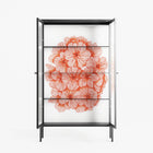Orange Flowers 1 - Cabinet - Katie O’Shea - Antracite - Reeded glass