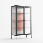 Orange Flowers 1 - Cabinet - Katie O’Shea - Antracite - Reeded glass