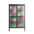 Pink Floras - Cabinet - Katie O’Shea - Antracite - Reeded glass