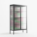 Pink Floras - Cabinet - Katie O’Shea - Antracite - Reeded glass