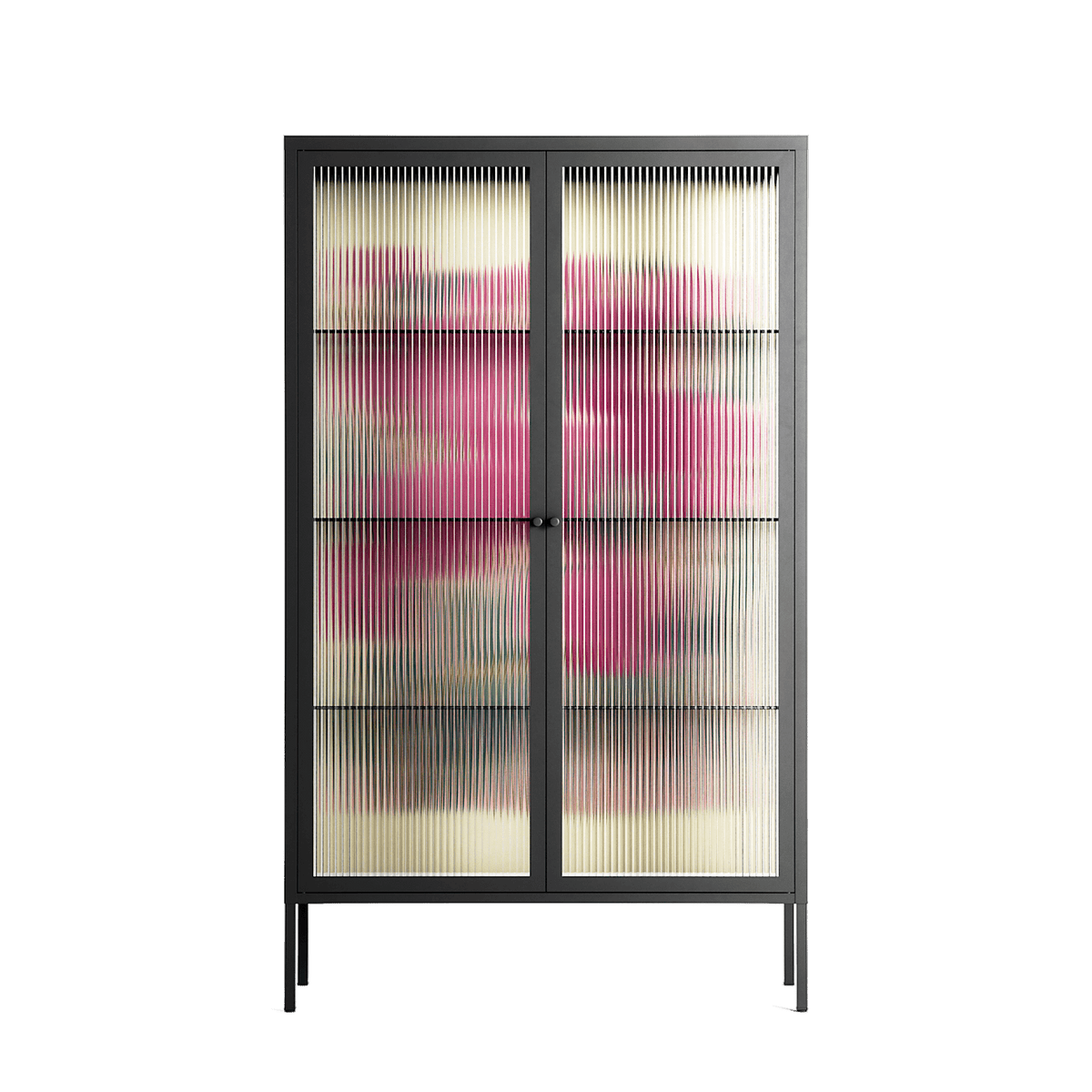 Tulips - Cabinet - Katie O’Shea - Antracite - Reeded glass