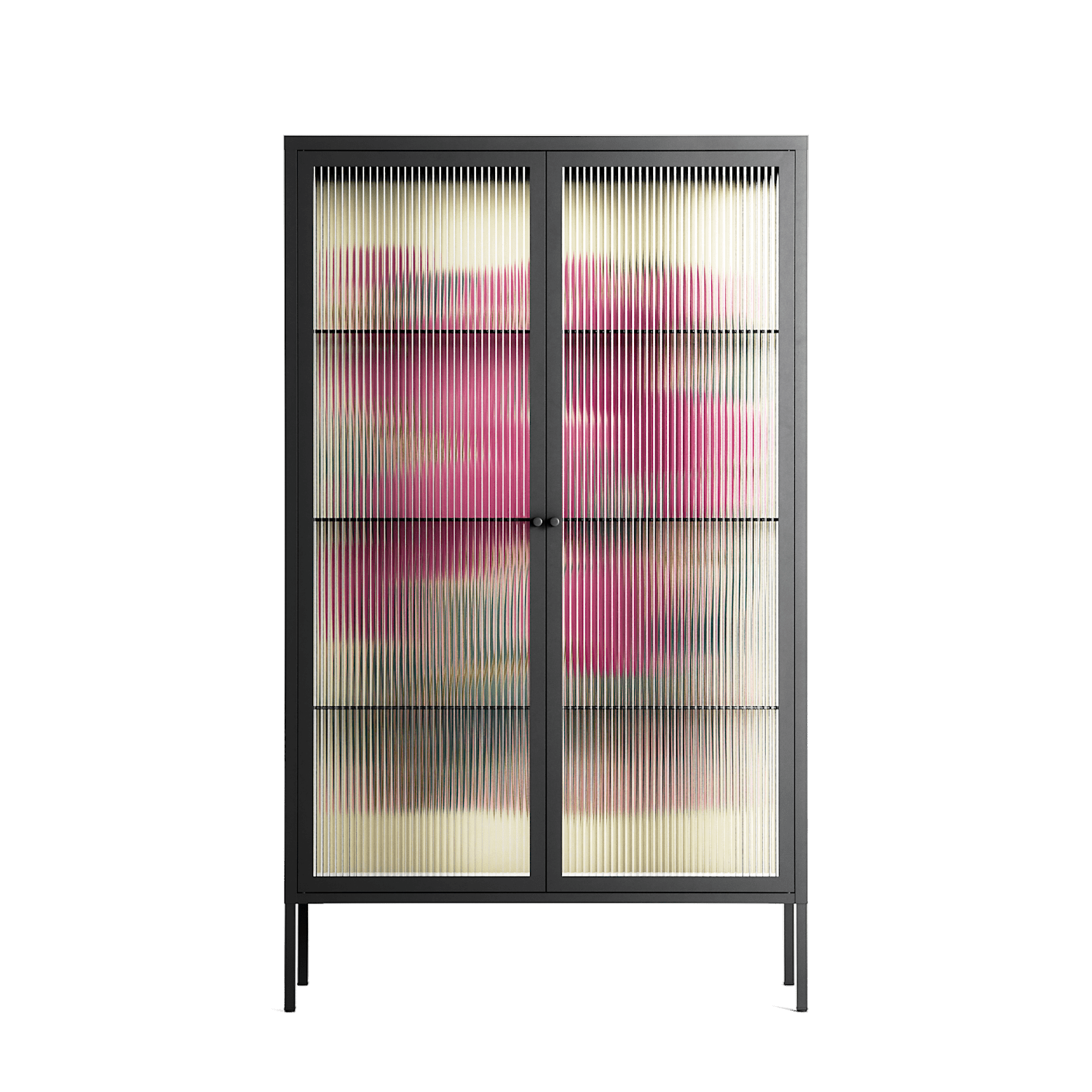 Tulips - Cabinet - Katie O’Shea - Antracite - Reeded glass