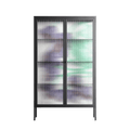 Tulips Purple - Cabinet - Katie O’Shea - Antracite - Reeded glass