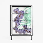 Tulips Purple - Cabinet - Katie O’Shea - Antracite - Reeded glass