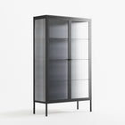 Basket Weave - Cabinet - Katie O’Shea - Antracite - Reeded glass
