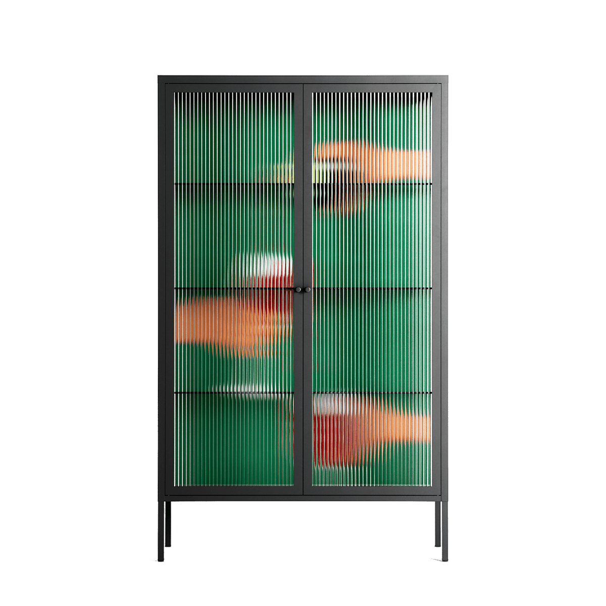 Cheers Girls - Cabinet - Raissa Oltmanns - Antracite - Reeded glass