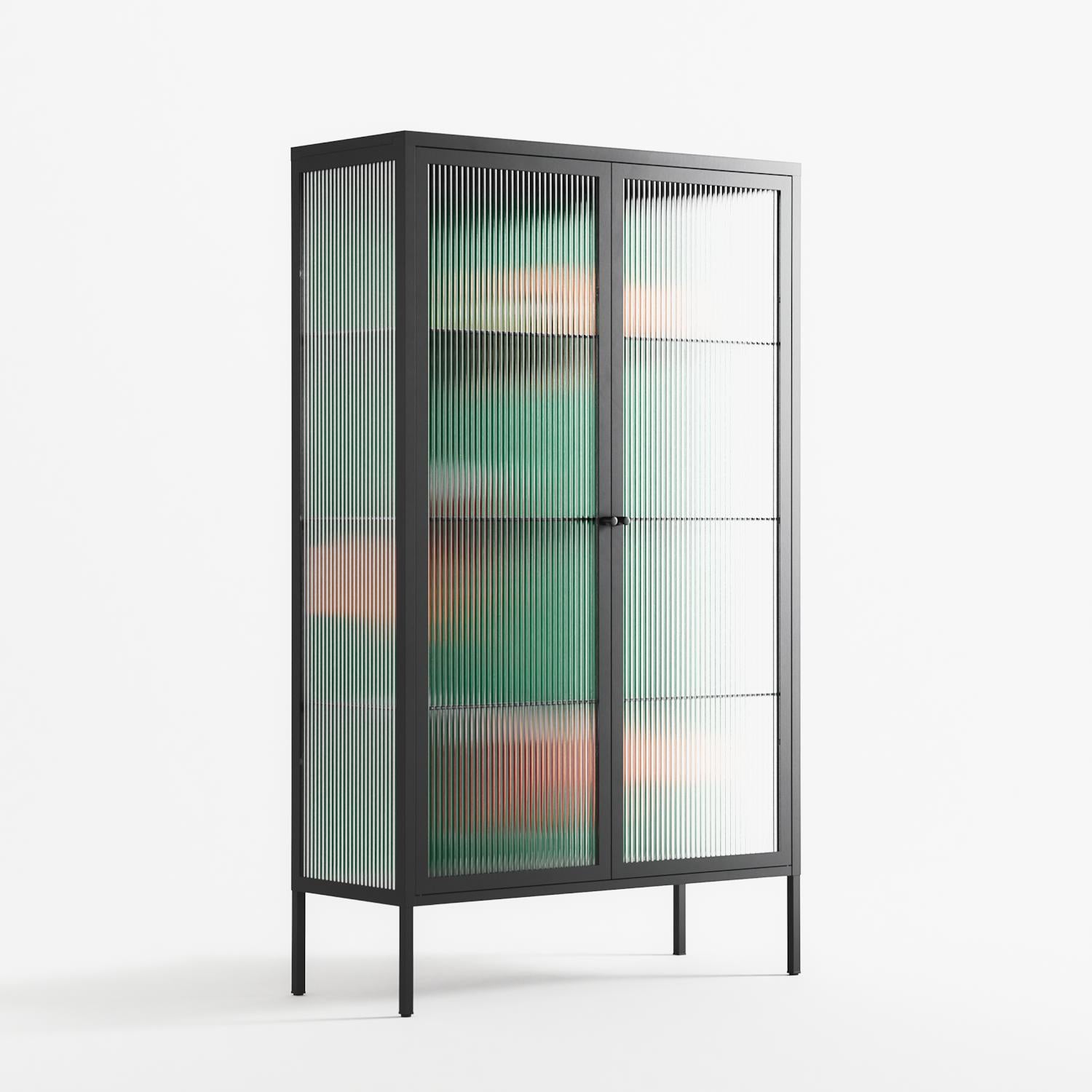 Cheers Girls - Cabinet - Raissa Oltmanns - Antracite - Reeded glass