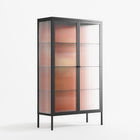 Drink And Cherries - Cabinet - Raissa Oltmanns - Antracite - Reeded glass