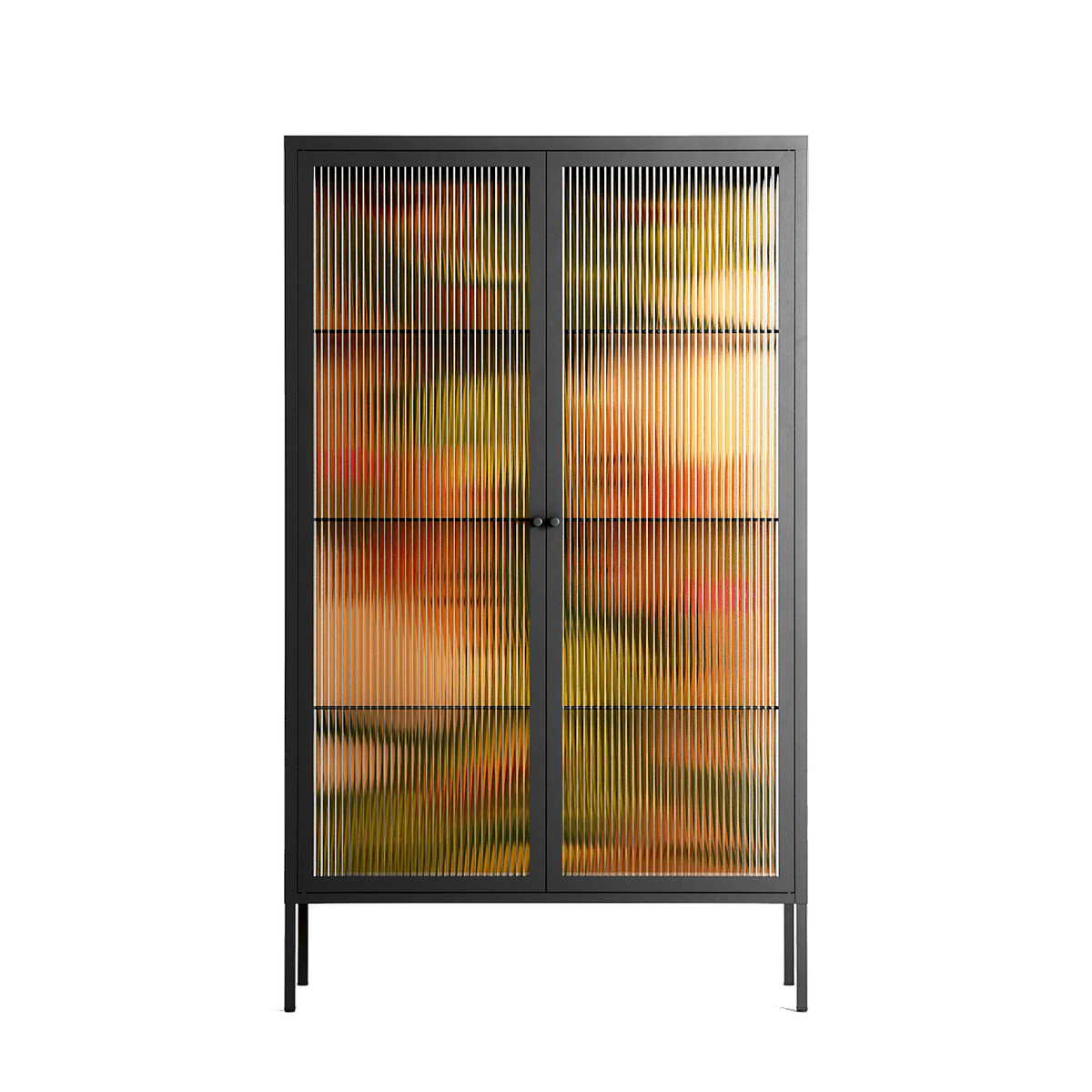 Twins - Cabinet - Raissa Oltmanns - Antracite - Reeded glass