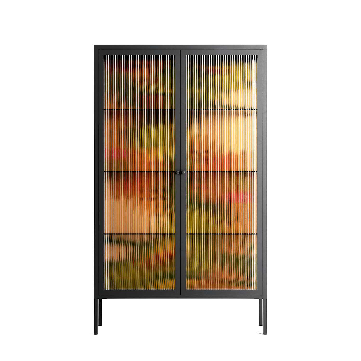 Twins - Cabinet - Raissa Oltmanns - Antracite - Reeded glass