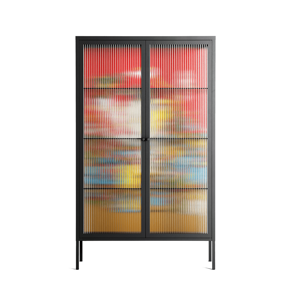 Ganesha - Cabinet - Cezar Berje - Antracite - Reeded glass