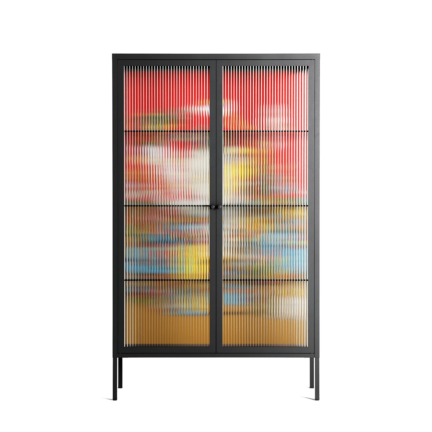 Ganesha - Cabinet - Cezar Berje - Antracite - Reeded glass