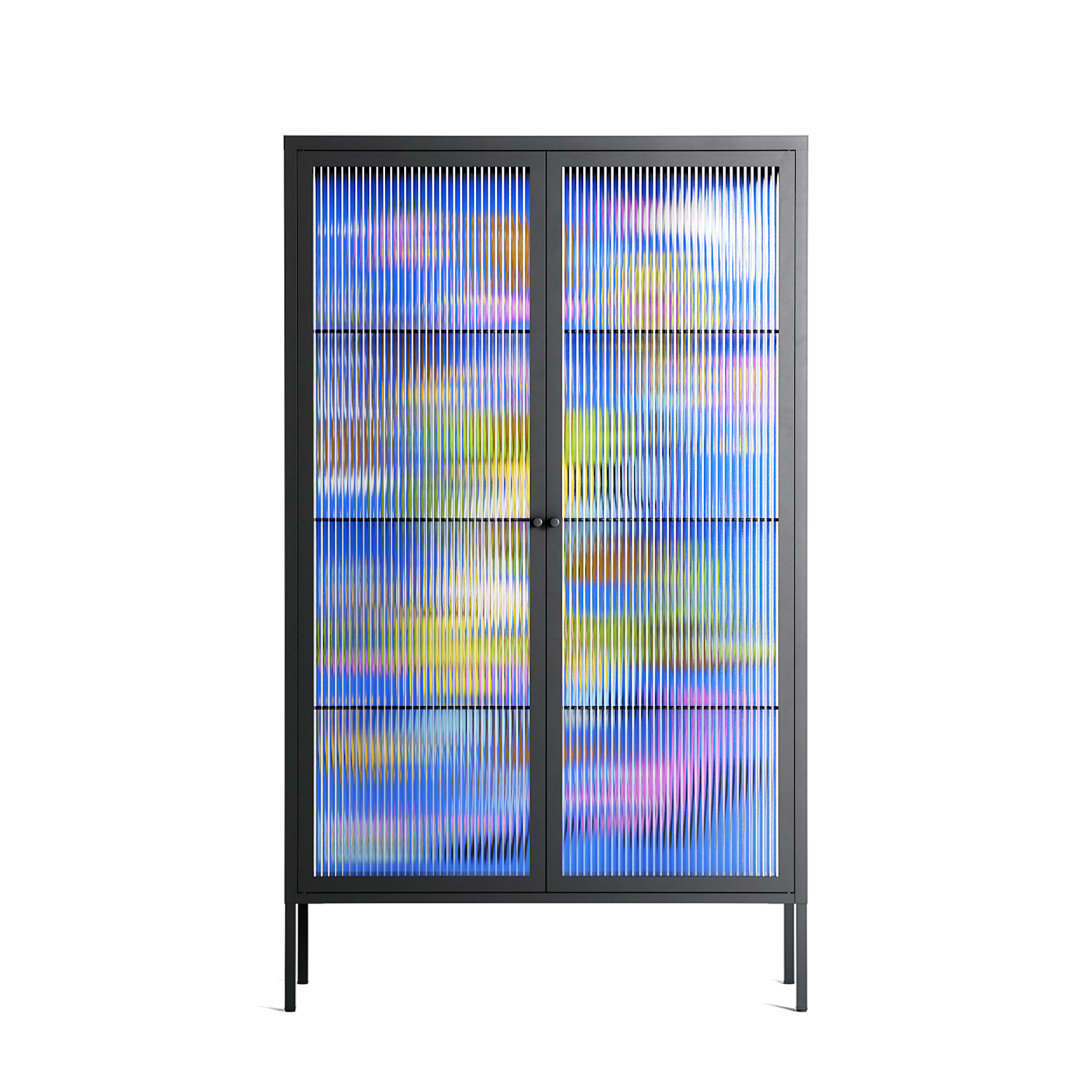 Odin - Cabinet - Cezar Berje - Antracite - Reeded glass