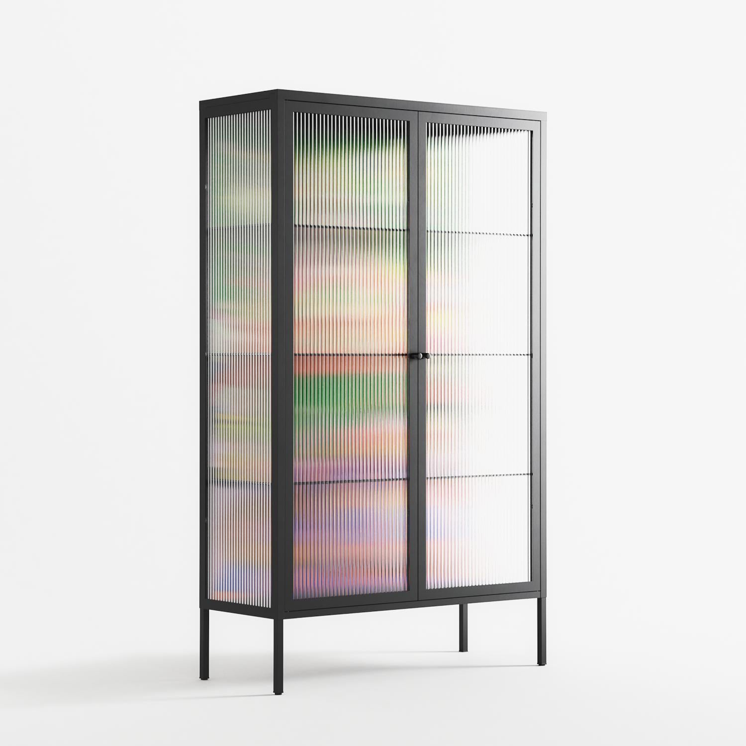 The Holy Mountain - Cabinet - Cezar Berje - Antracite - Reeded glass