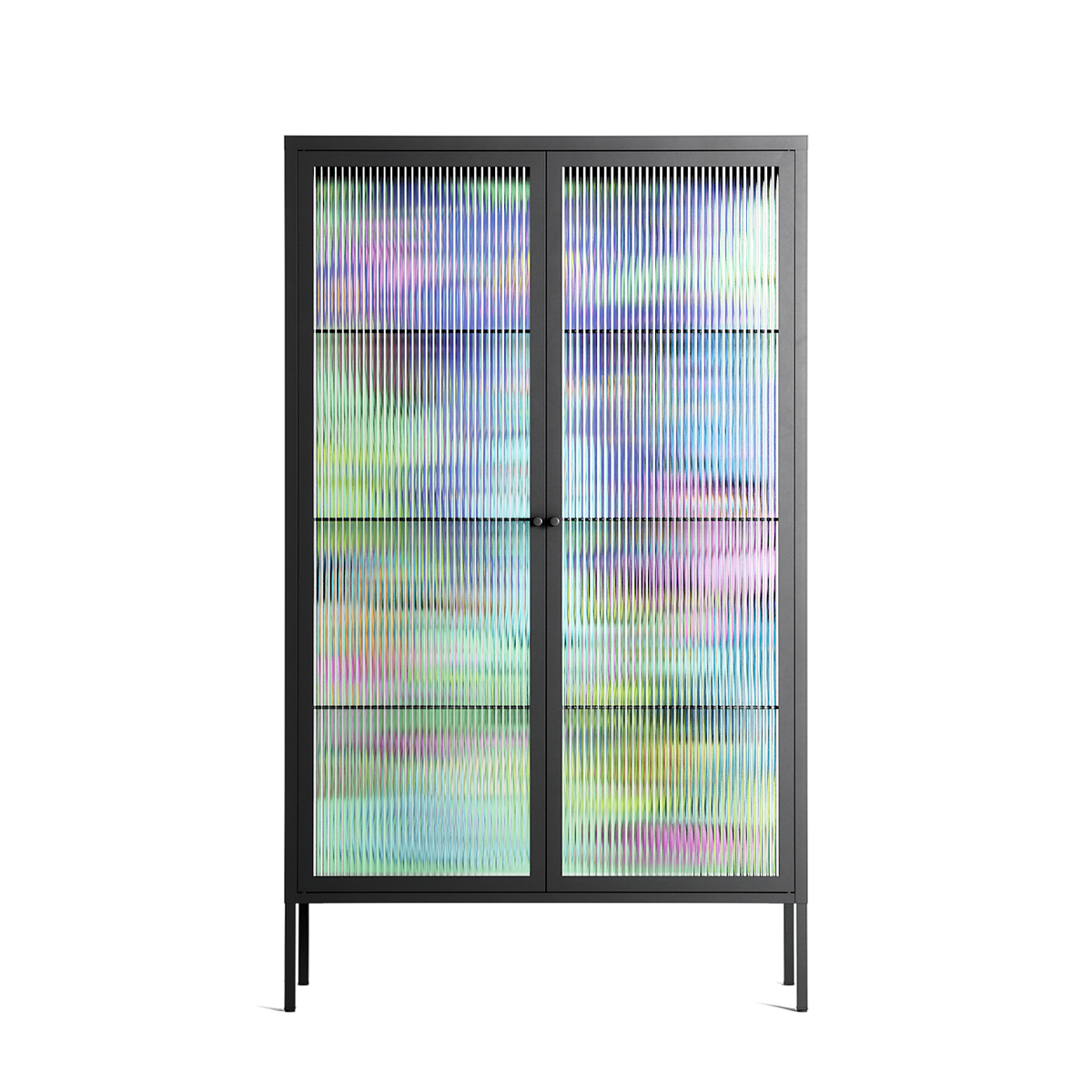 Transmutation - Cabinet - Cezar Berje - Antracite - Reeded glass