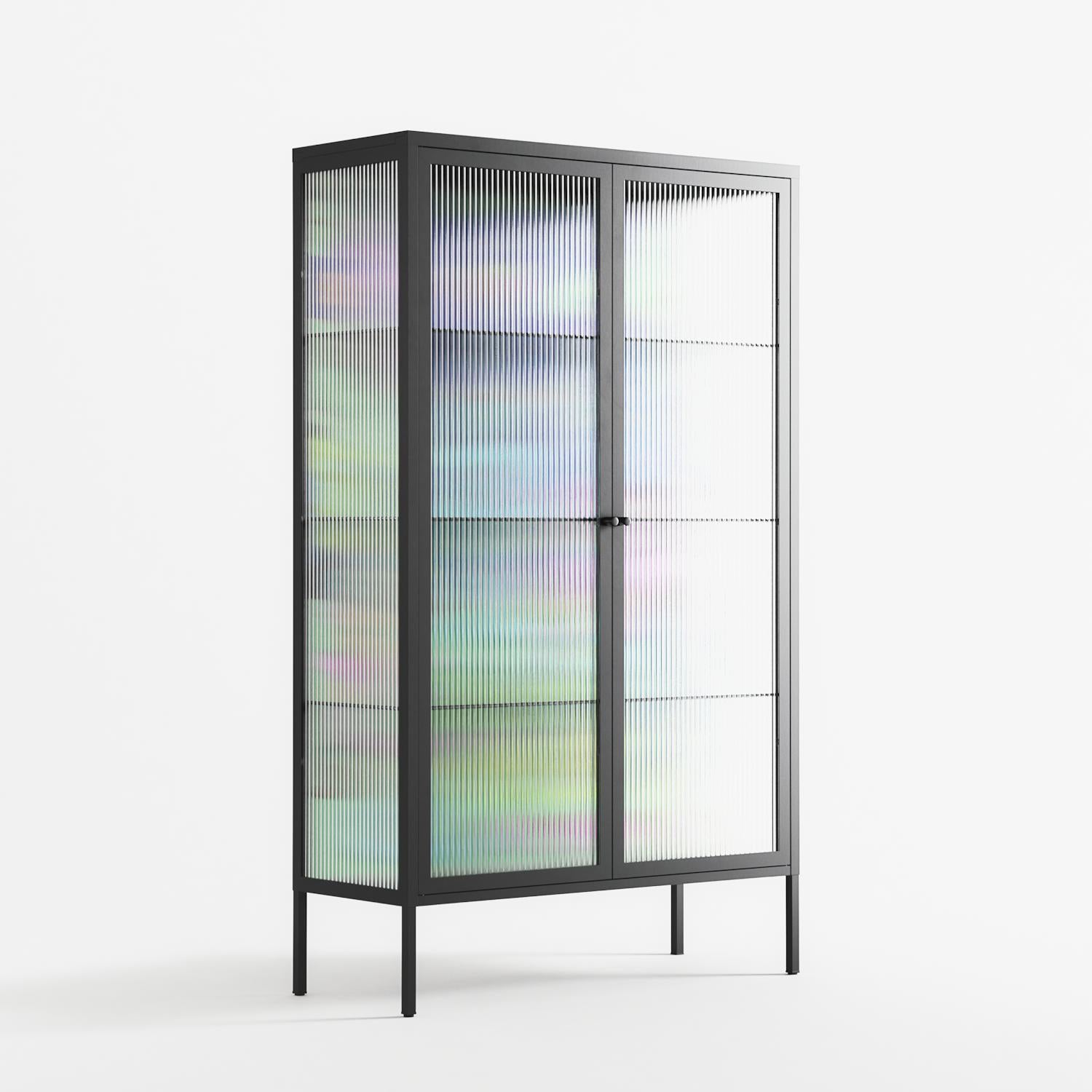 Transmutation - Cabinet - Cezar Berje - Antracite - Reeded glass