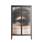 Gem - Cabinet - Nadia Ryder - Antracite - Reeded glass