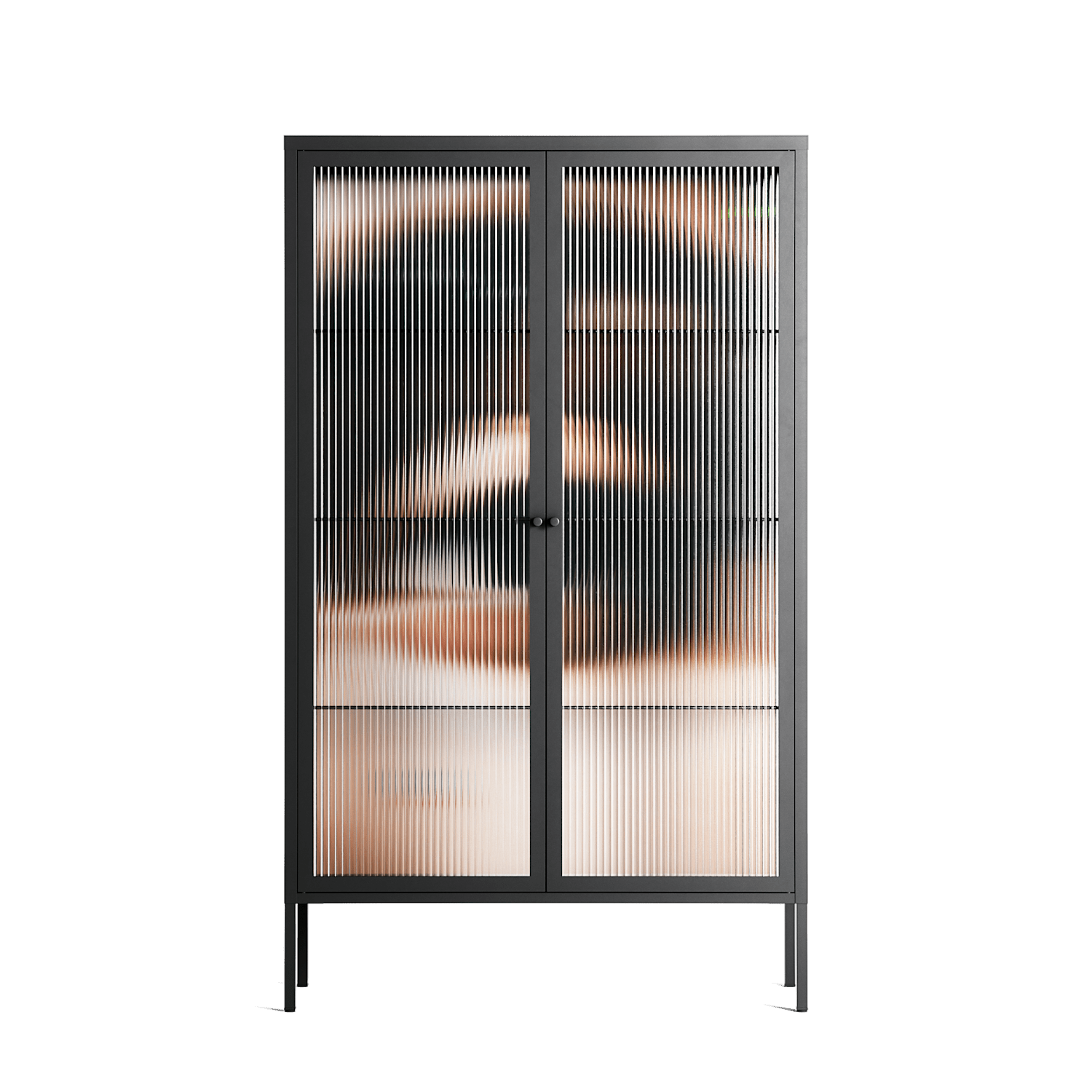 Gem - Cabinet - Nadia Ryder - Antracite - Reeded glass