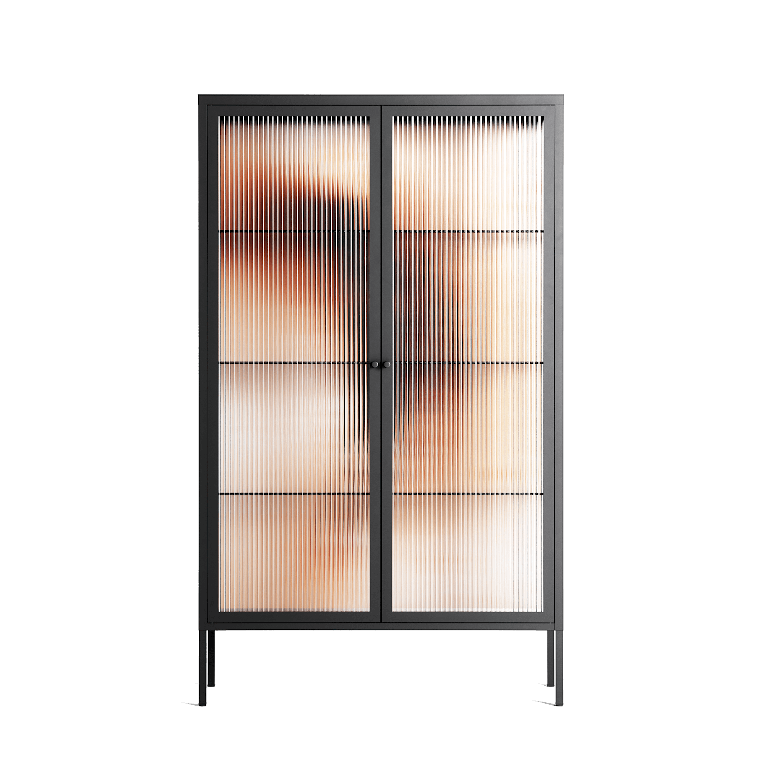 Glow - Cabinet - Nadia Ryder - Antracite - Reeded glass