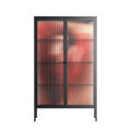 Red 2 - Cabinet - Nadia Ryder - Antracite - Reeded glass
