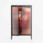 Red 2 - Cabinet - Nadia Ryder - Antracite - Reeded glass