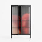 Red 3 - Cabinet - Nadia Ryder - Antracite - Reeded glass
