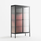 Red 3 - Cabinet - Nadia Ryder - Antracite - Reeded glass