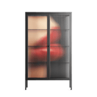 Red 4 - Cabinet - Nadia Ryder - Antracite - Reeded glass