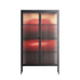 Red - Cabinet - Nadia Ryder - Antracite - Reeded glass