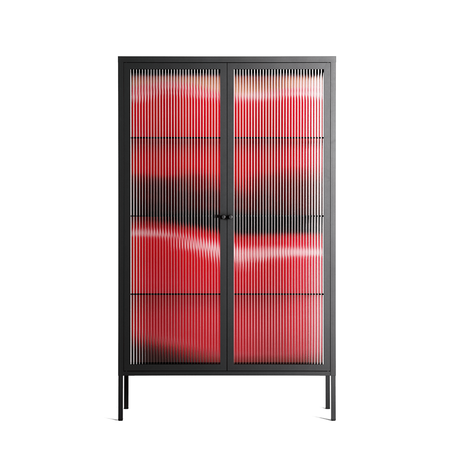 Squish - Cabinet - Nadia Ryder - Antracite - Reeded glass