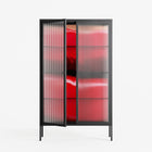 Squish - Cabinet - Nadia Ryder - Antracite - Reeded glass