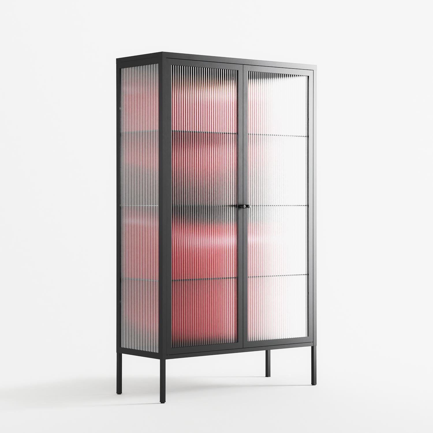 Squish - Cabinet - Nadia Ryder - Antracite - Reeded glass