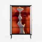 The Art Of Kissing 2 - Cabinet - Nadia Ryder - Antracite - Reeded glass