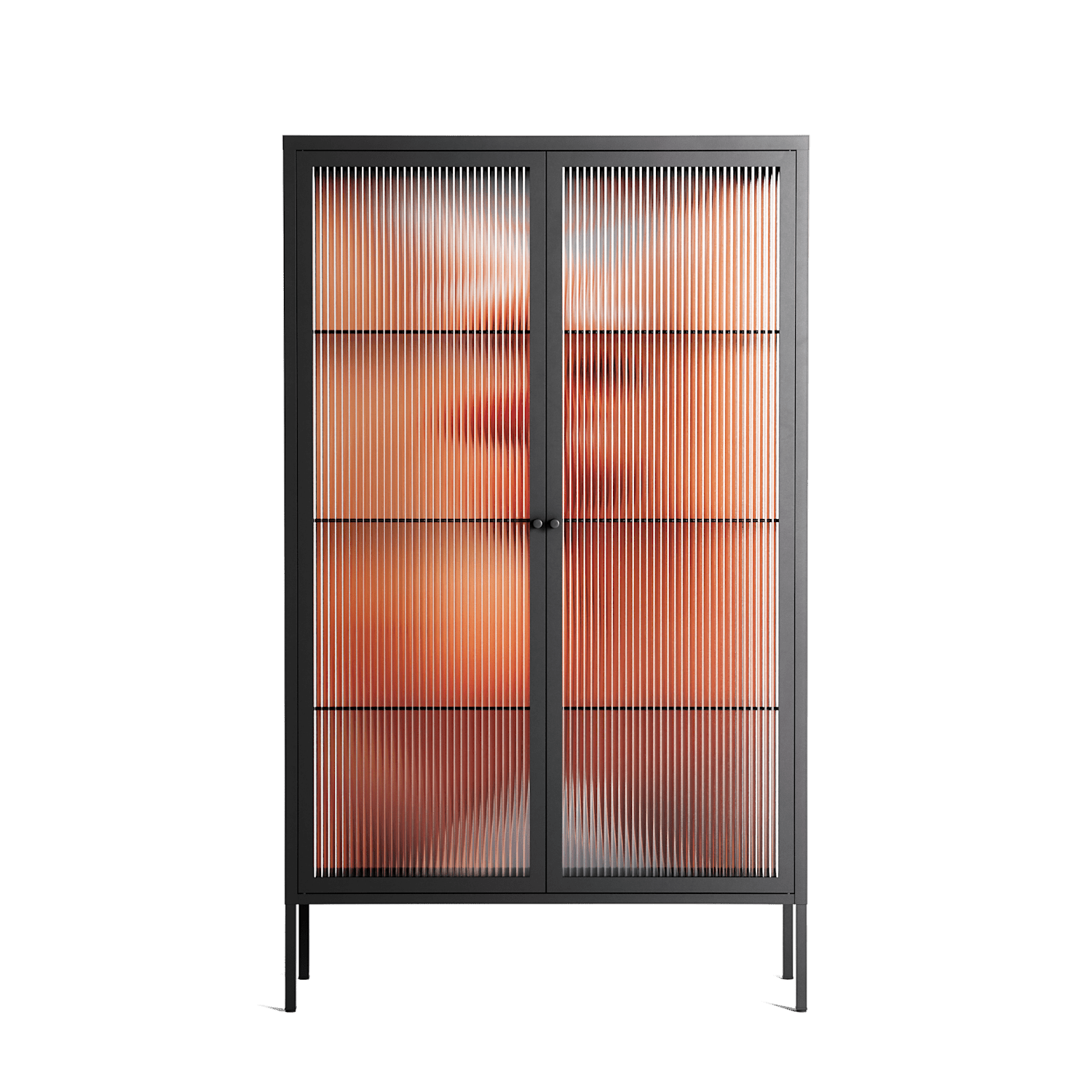 The Art Of Kissing - Cabinet - Nadia Ryder - Antracite - Reeded glass