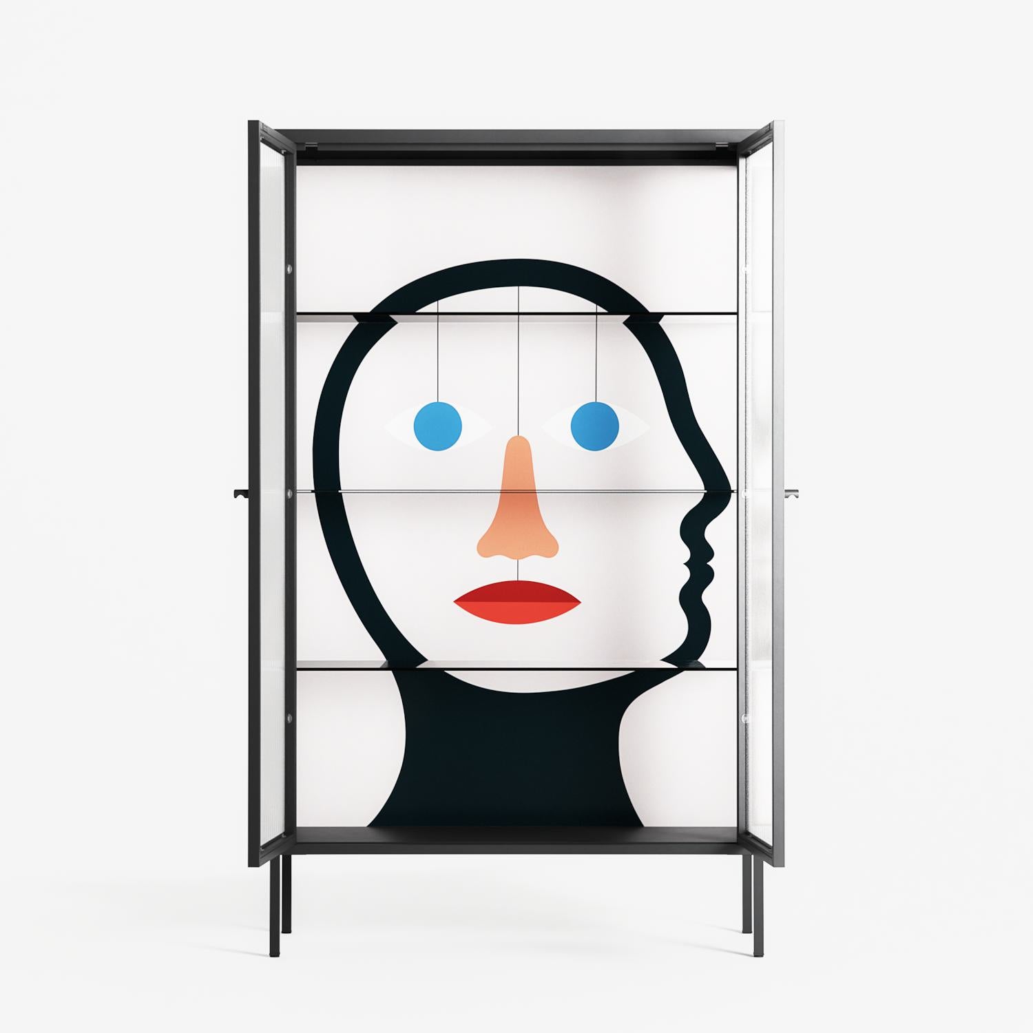 En_Suspend - Cabinet - David Vanadia - Antracite - Reeded glass