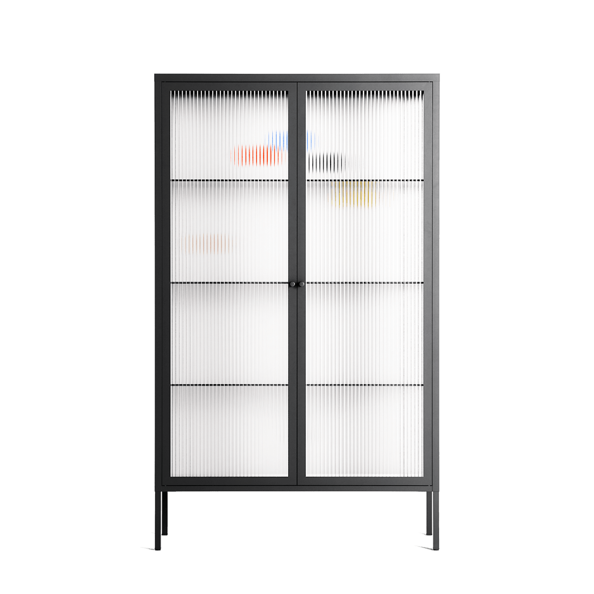 Épanoui - Cabinet - David Vanadia - Antracite - Reeded glass