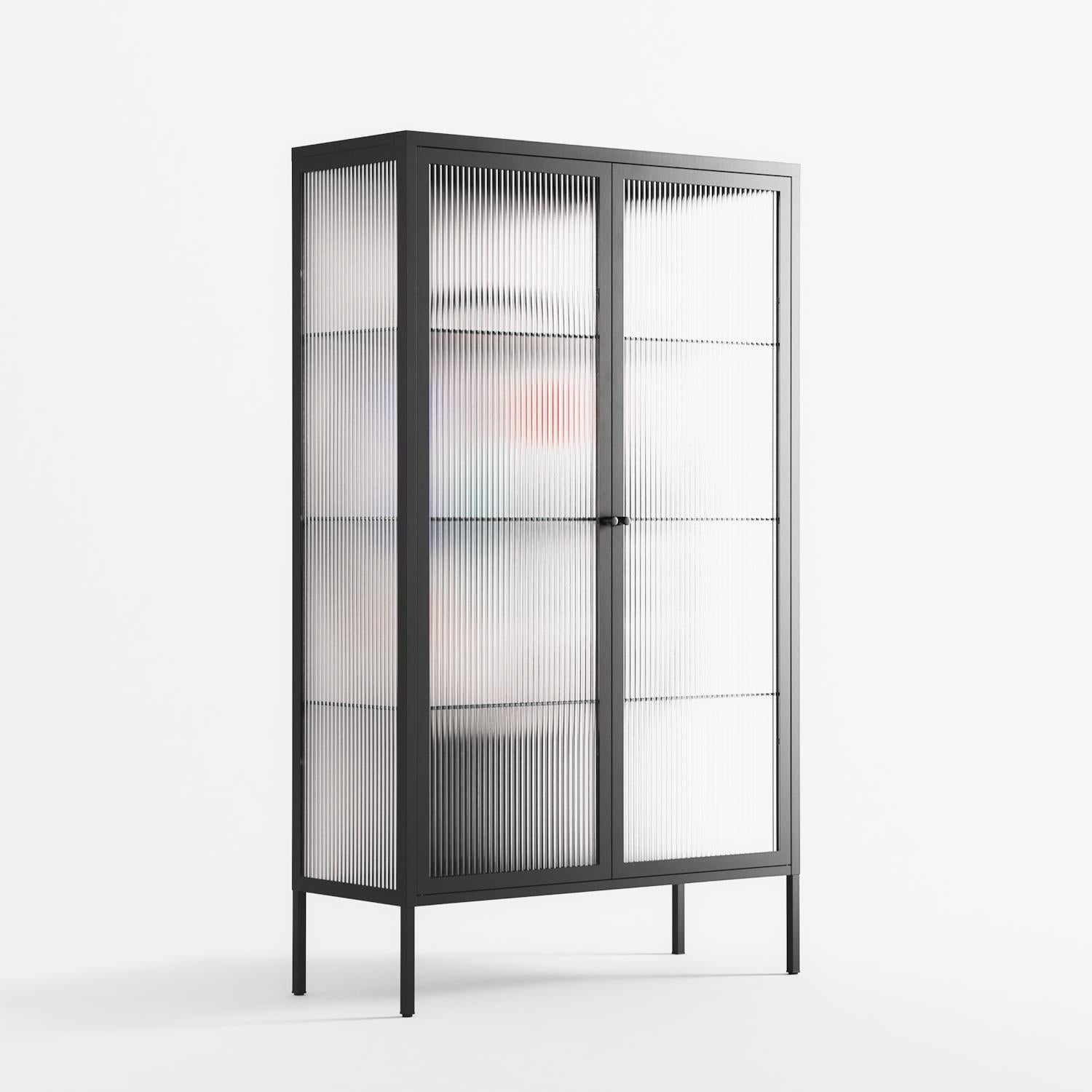 Équilibre_Intérieur - Cabinet - David Vanadia - Antracite - Reeded glass