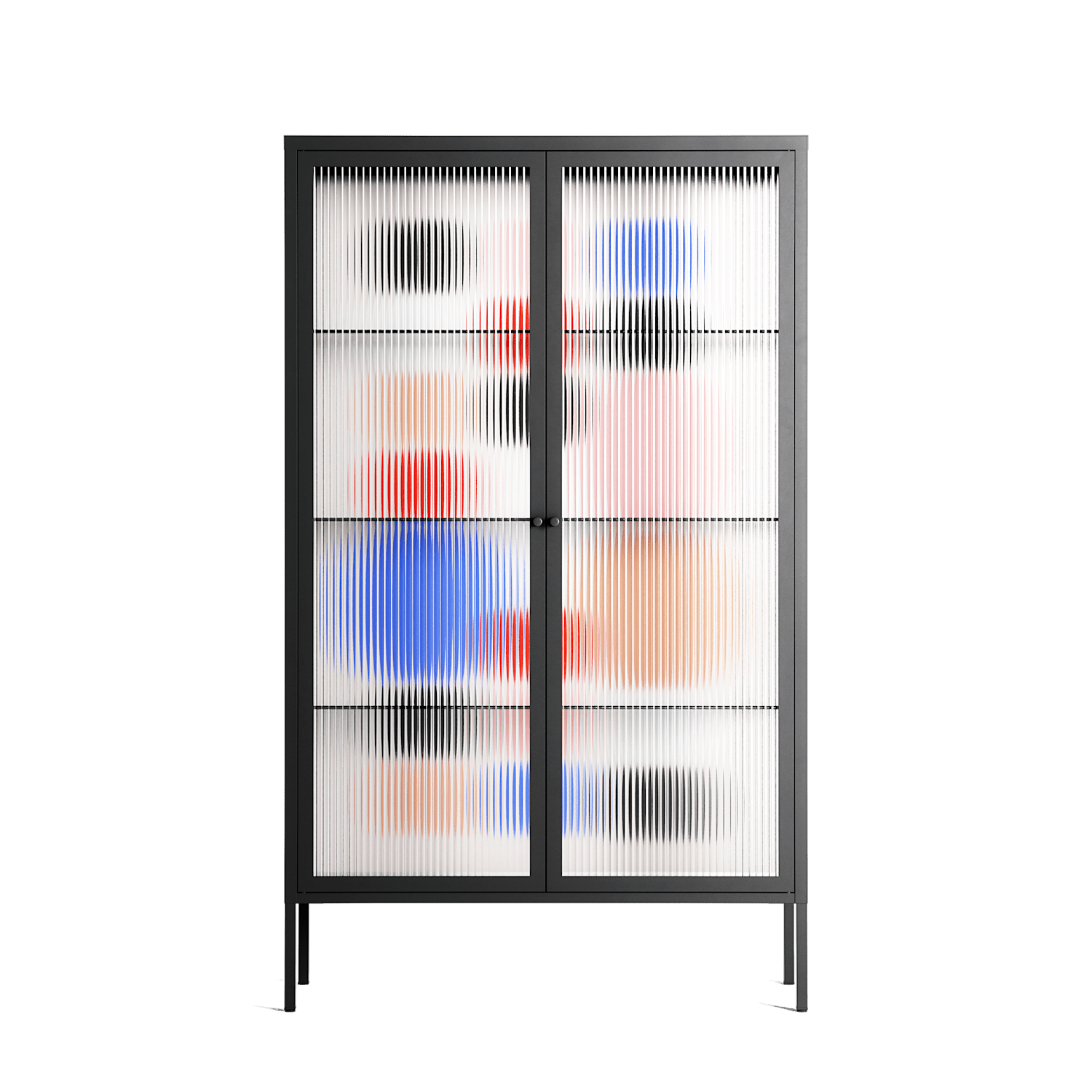 Pattern - Cabinet - David Vanadia - Antracite - Reeded glass