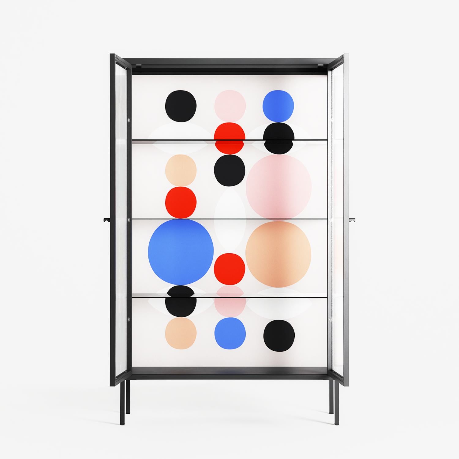 Pattern - Cabinet - David Vanadia - Antracite - Reeded glass