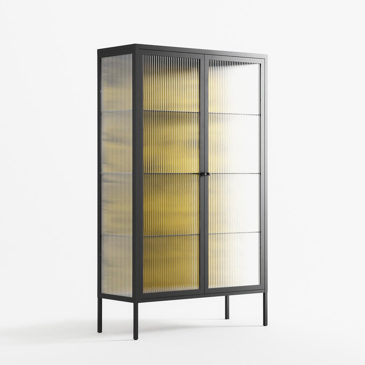 What a Mess - Cabinet - Craig Watkins - Antracite - Reeded glass