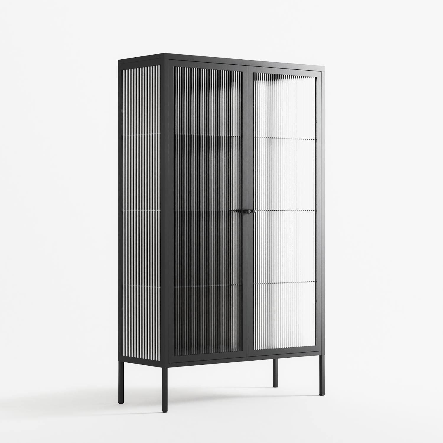 The Single Color - Cabinet - Craig Watkins - Antracite - Reeded glass