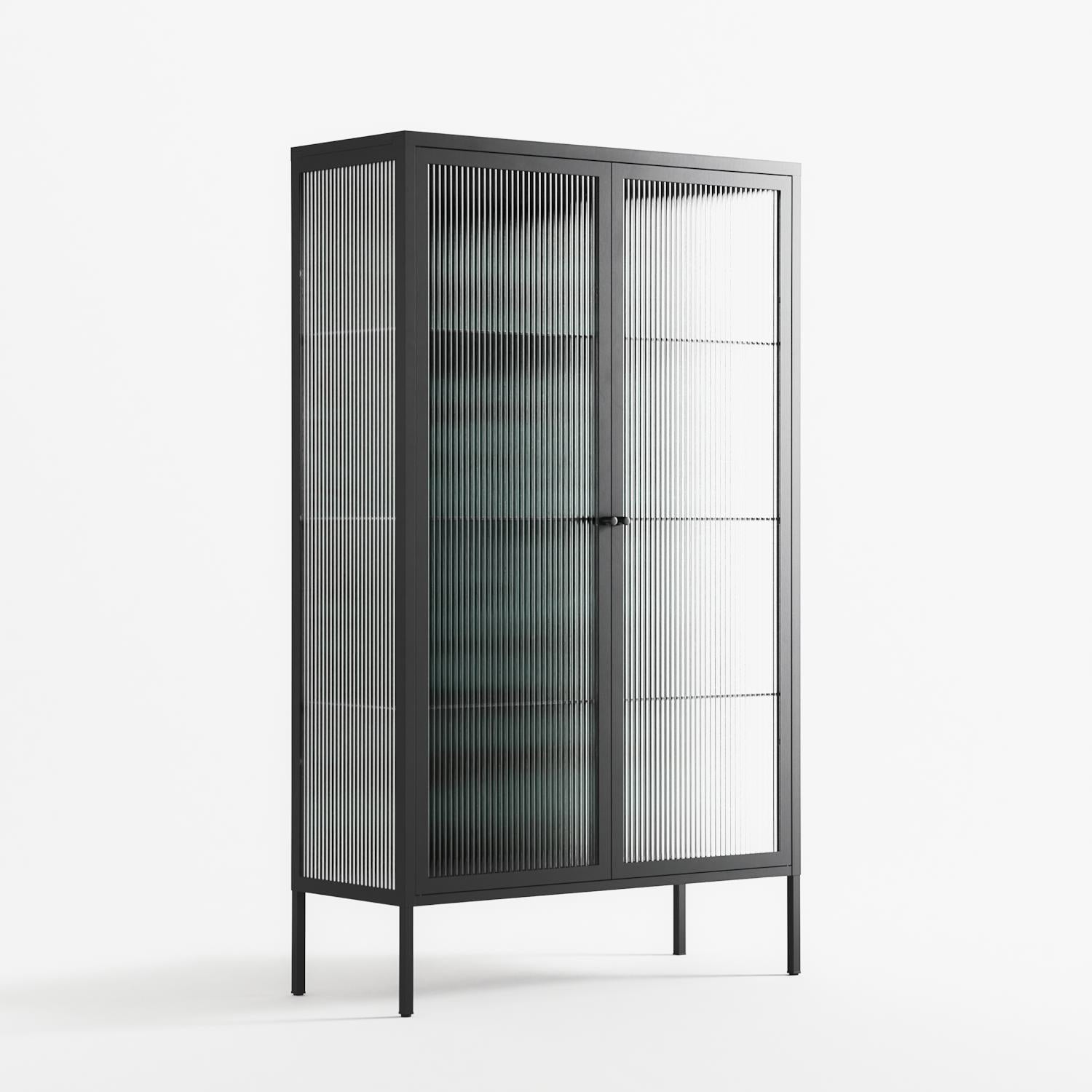 Optical Delusion - Cabinet - Craig Watkins - Antracite - Reeded glass