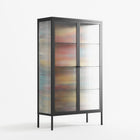 All The Stickers - Cabinet - Craig Watkins - Antracite - Reeded glass