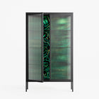 Thankful - Cabinet - Craig Watkins - Antracite - Reeded glass