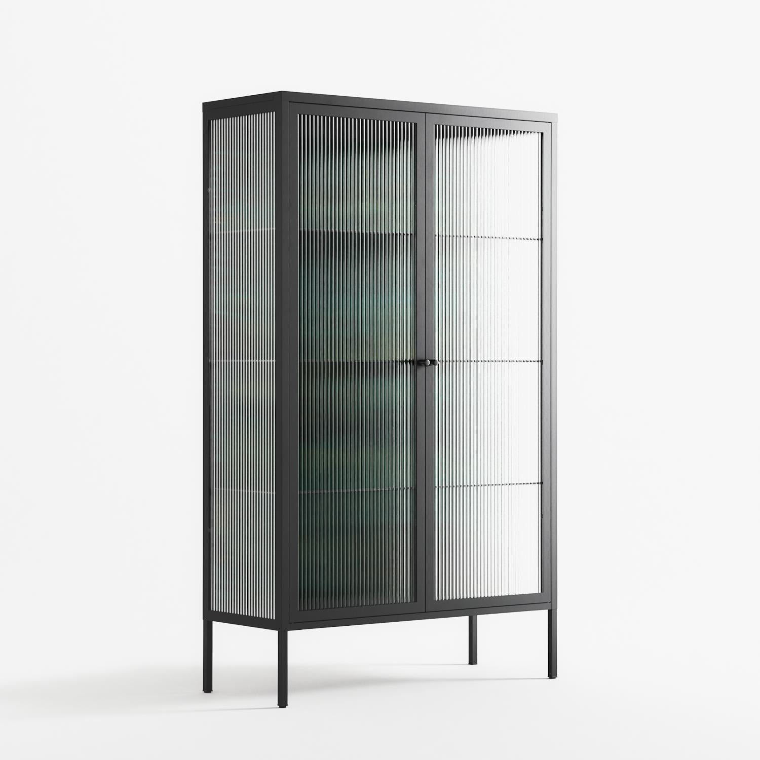 The Green Line - Cabinet - Craig Watkins - Antracite - Reeded glass