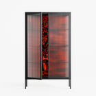 Wottosque Red - Cabinet - Craig Watkins - Antracite - Reeded glass