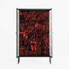 Wottosque Red - Cabinet - Craig Watkins - Antracite - Reeded glass