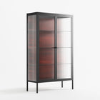 Wottosque Red - Cabinet - Craig Watkins - Antracite - Reeded glass