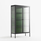 Wottosque Green - Cabinet - Craig Watkins - Antracite - Reeded glass