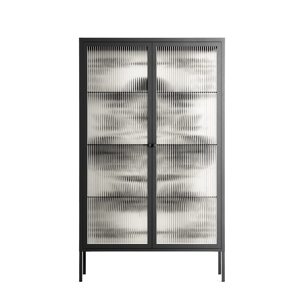 Barbed Bloom - Cabinet - Daphna Sebbane - Antracite - Reeded glass